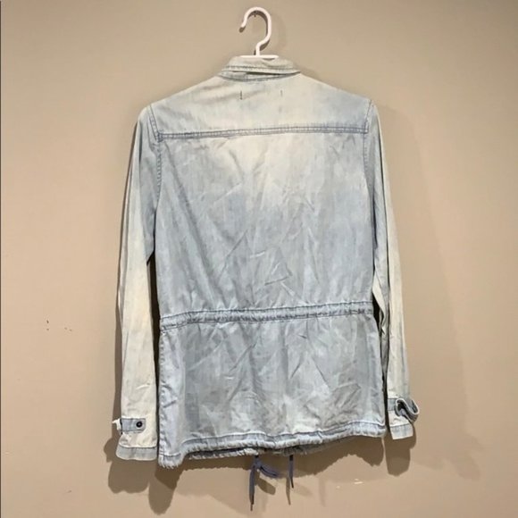 Max Jeans Bleached Denim Trench - Women’s Size Small - Picture 4 of 7